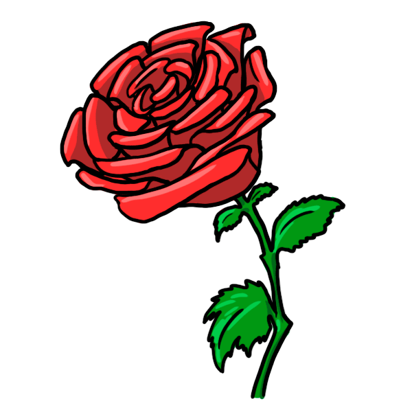 Cartoon Roses PNG Photo