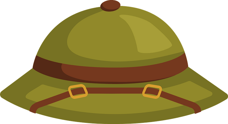 Cartoon Safari Hat PNG Isolated HD
