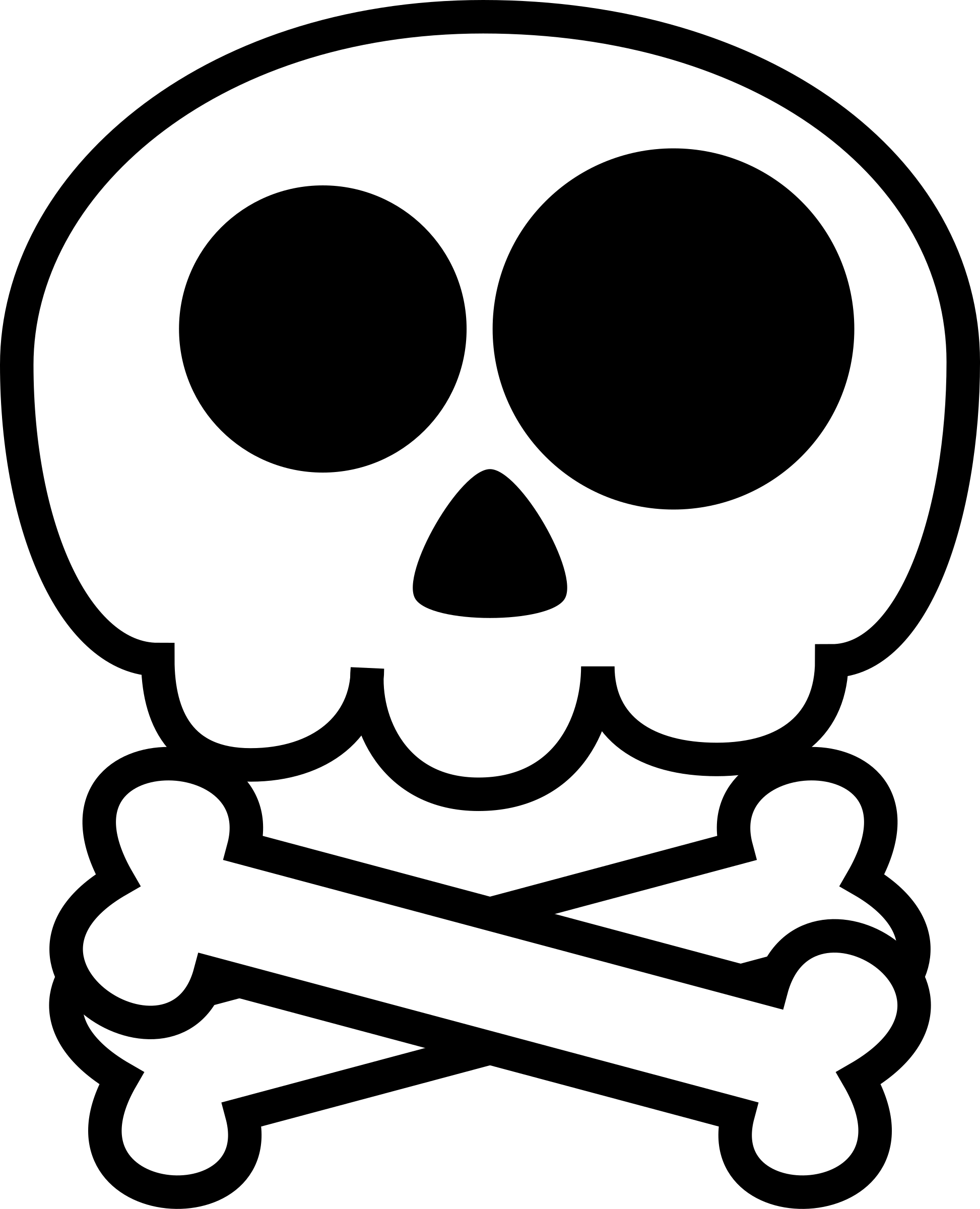 Cartoon Skull PNG Isolated Photo