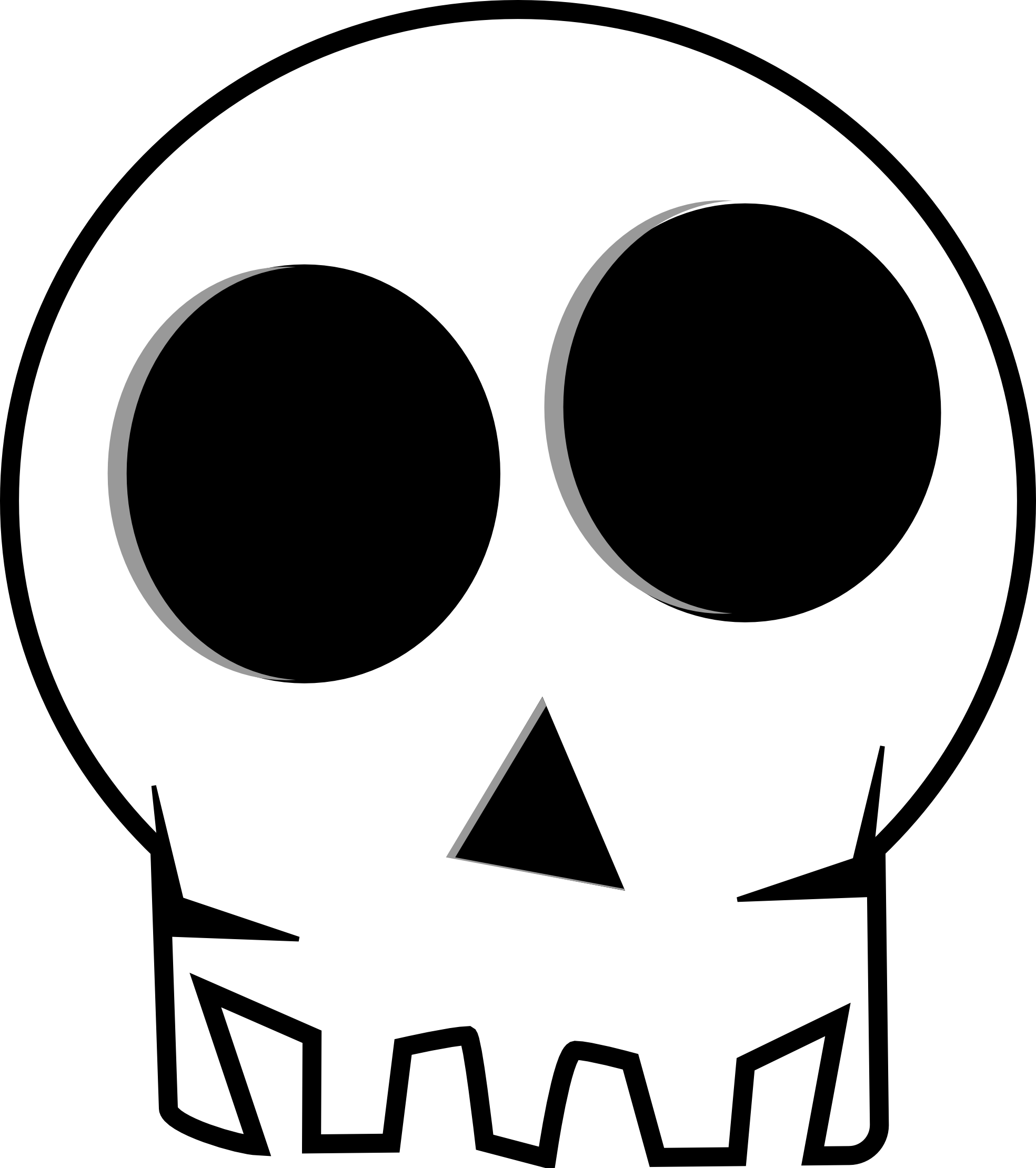 Cartoon Skull PNG