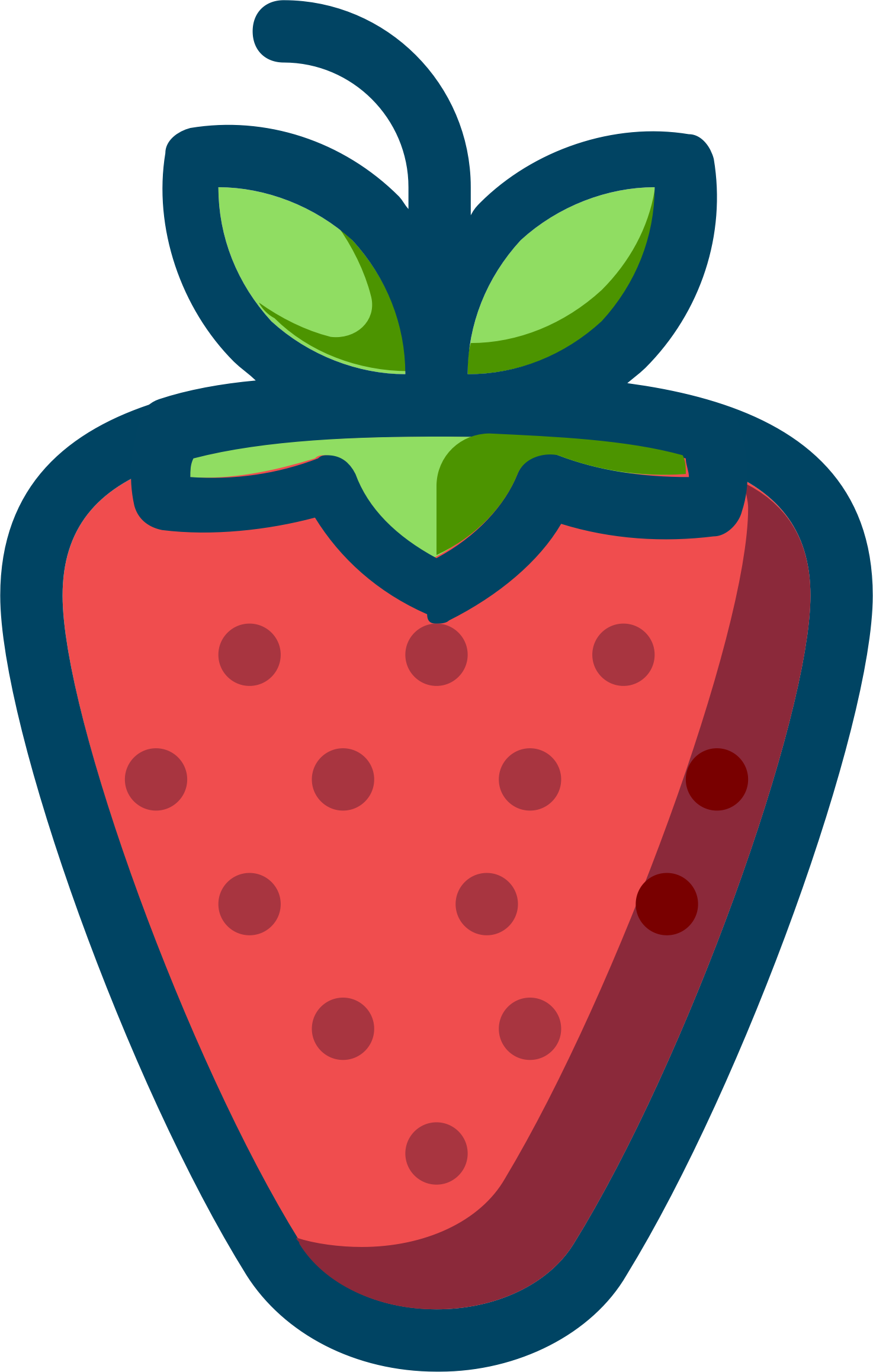 Cartoon Strawberry PNG HD Isolated