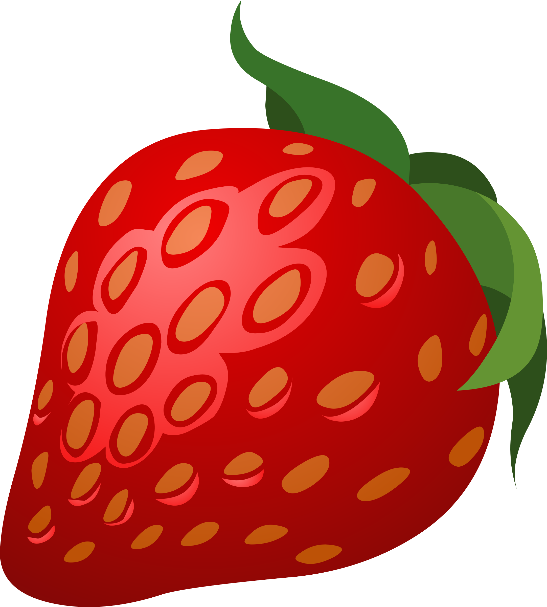 Cartoon Strawberry PNG HD