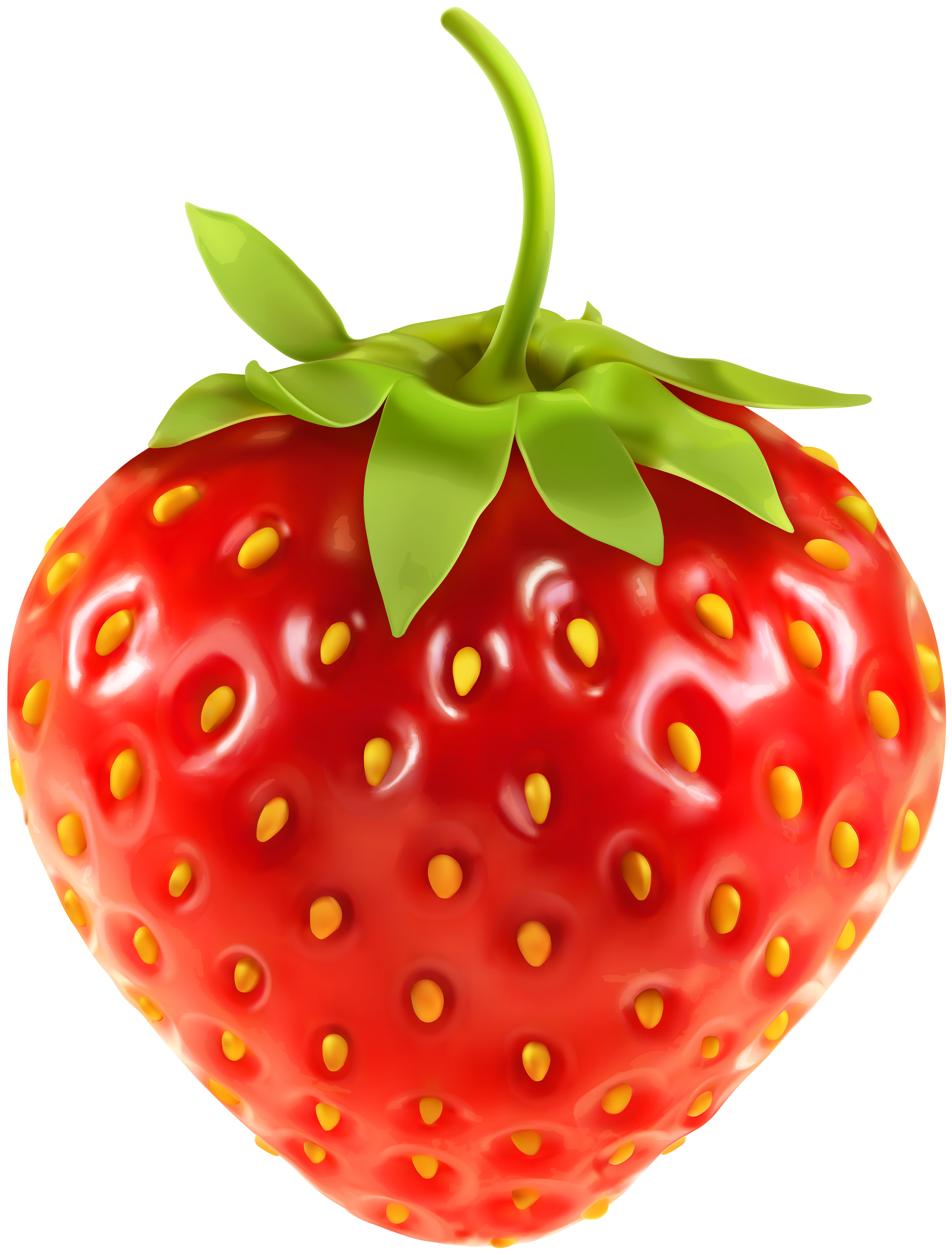 Cartoon Strawberry PNG Isolated HD