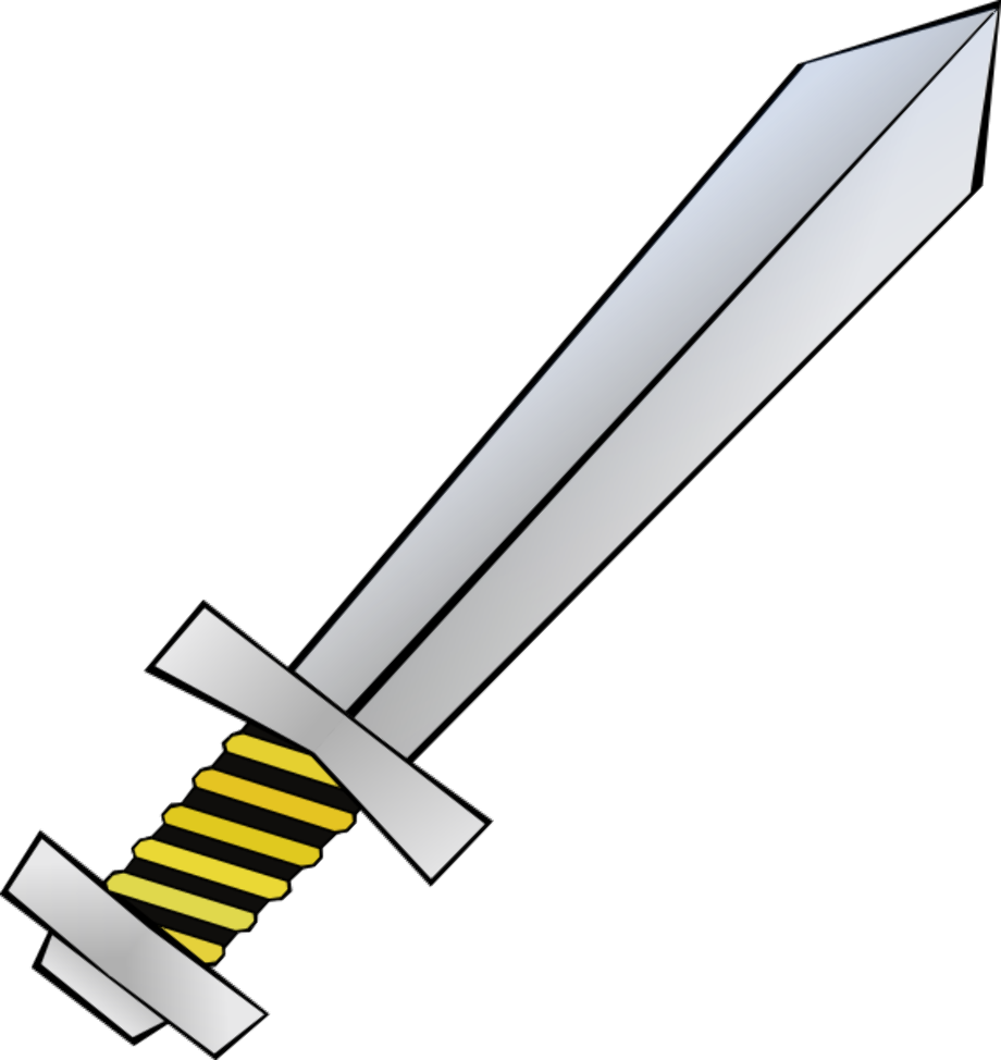 Cartoon Sword PNG Isolated Pic