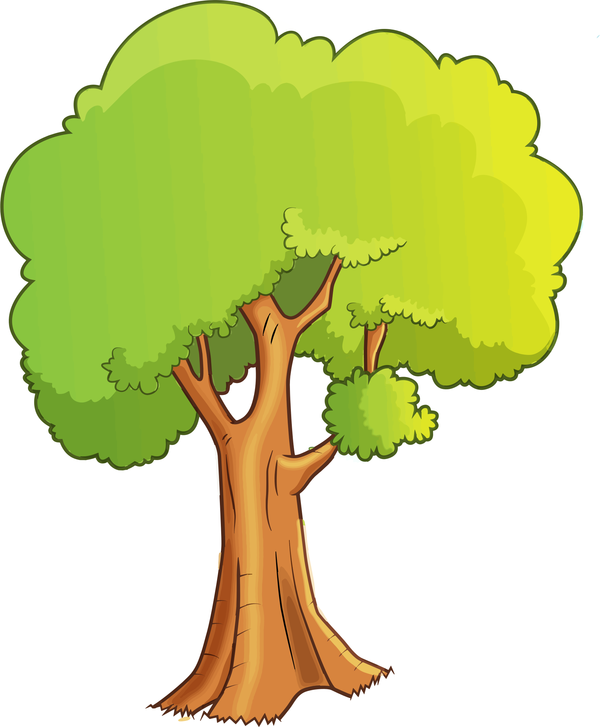 Cartoon Tree PNG HD Isolated