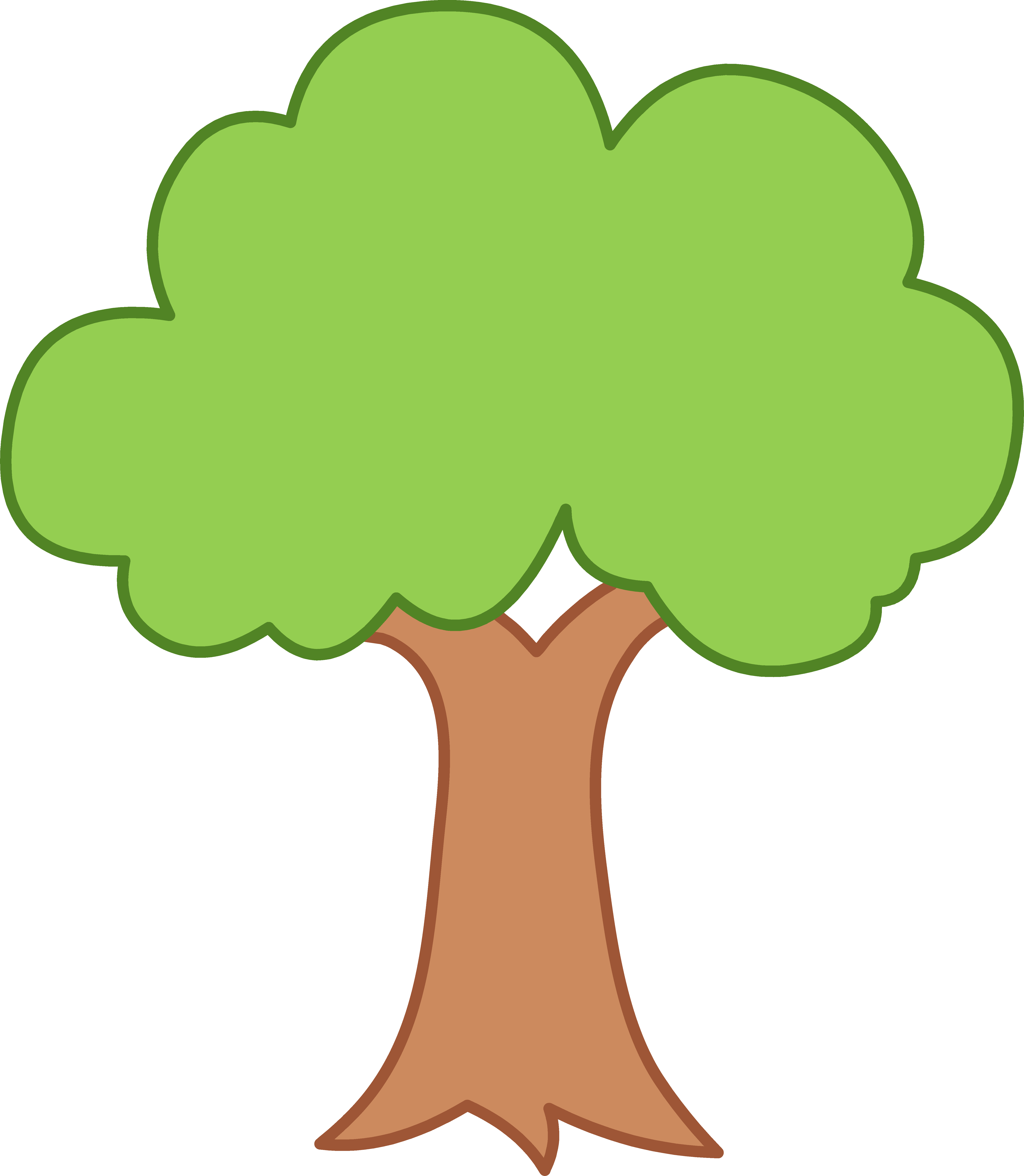 Cartoon Tree PNG Isolated Image