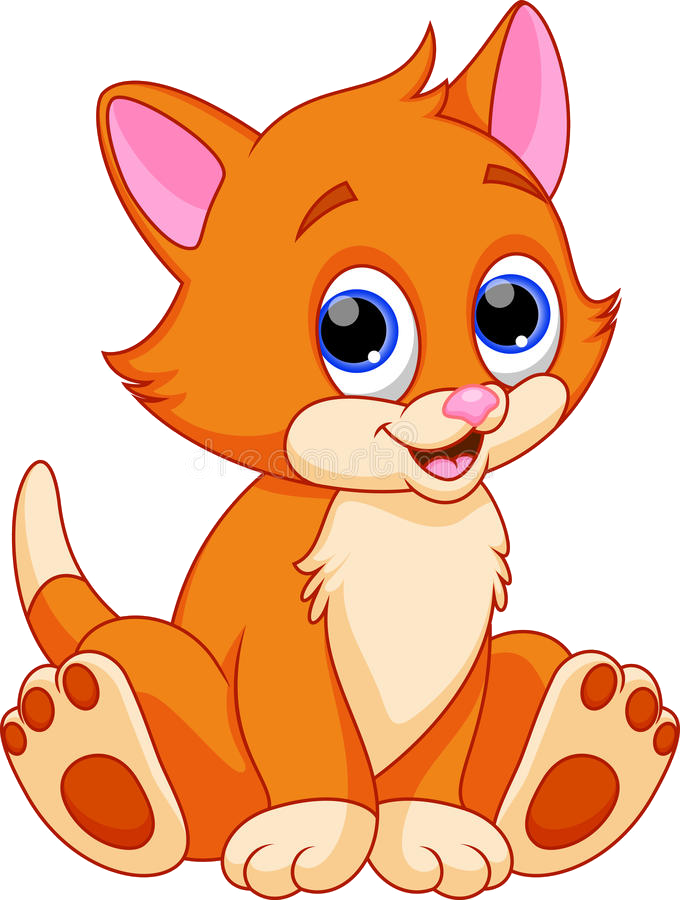 Cat Cartoon PNG Isolated File