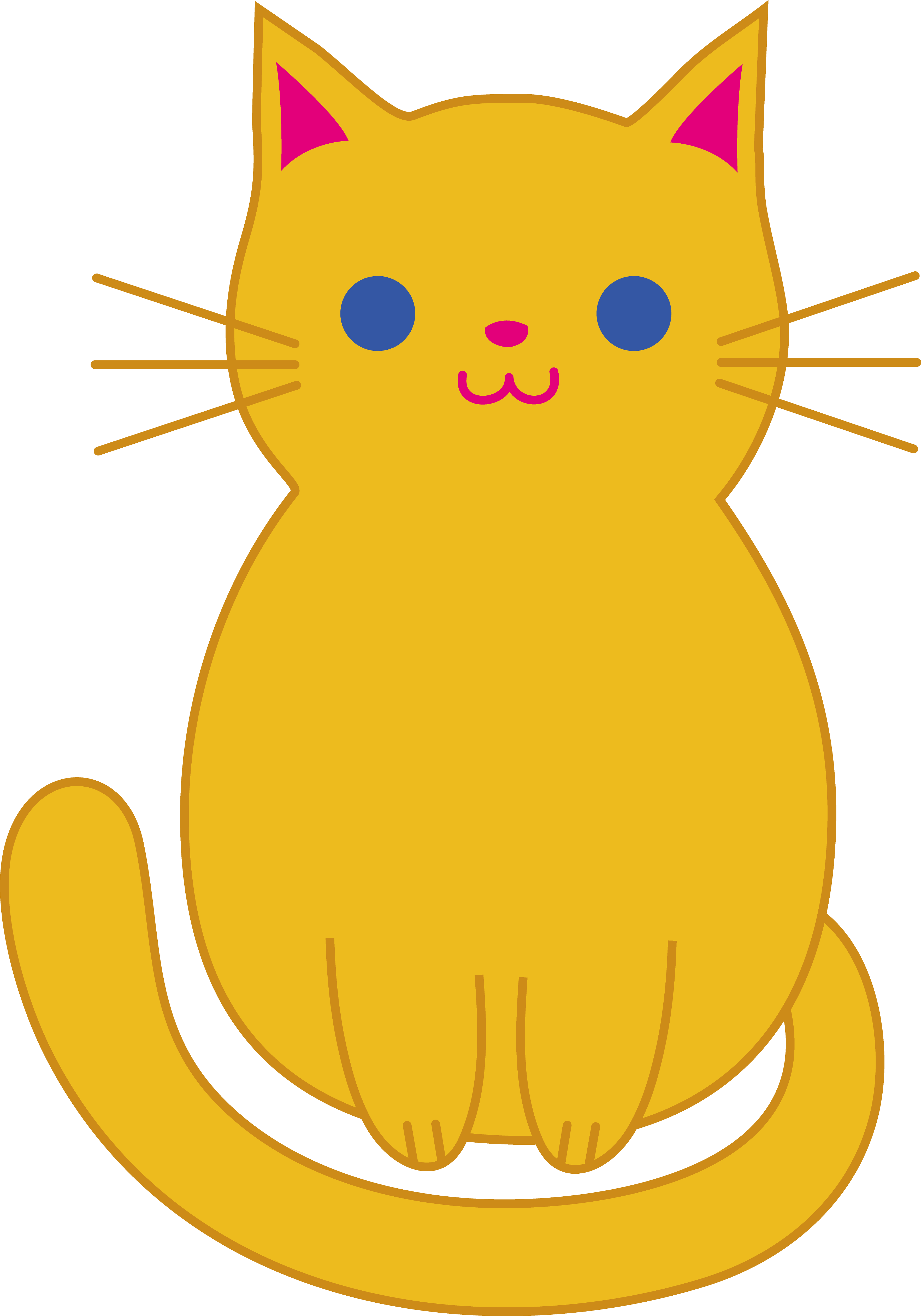 Cat Cartoon PNG Isolated HD