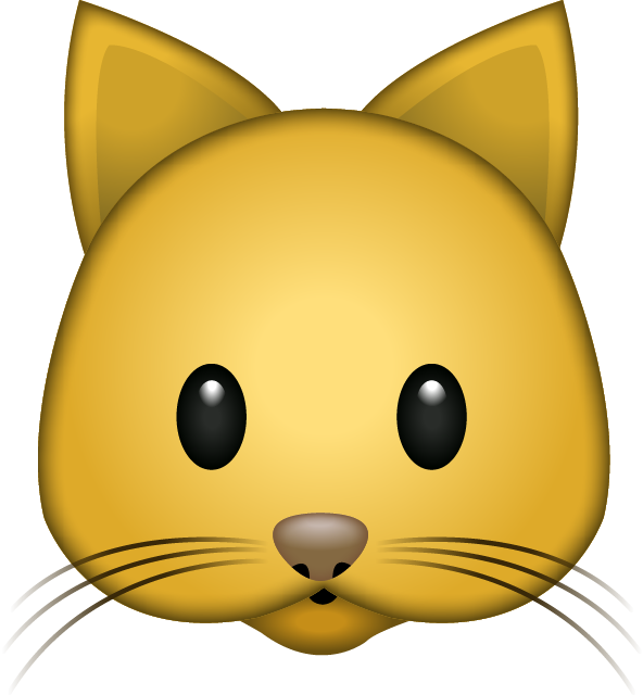 Cat Emoji PNG Isolated Image
