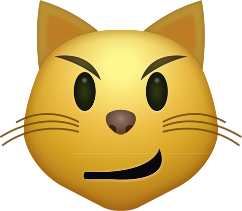 Cat Emoji PNG Transparent