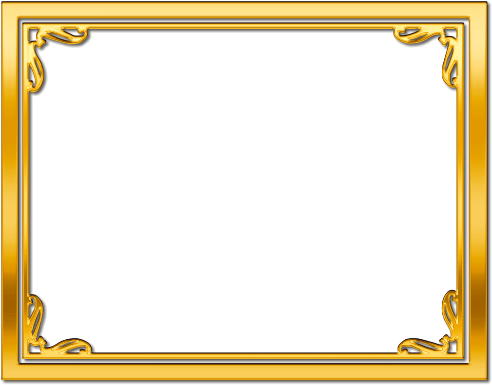 Certificate Frame PNG Isolated Photo