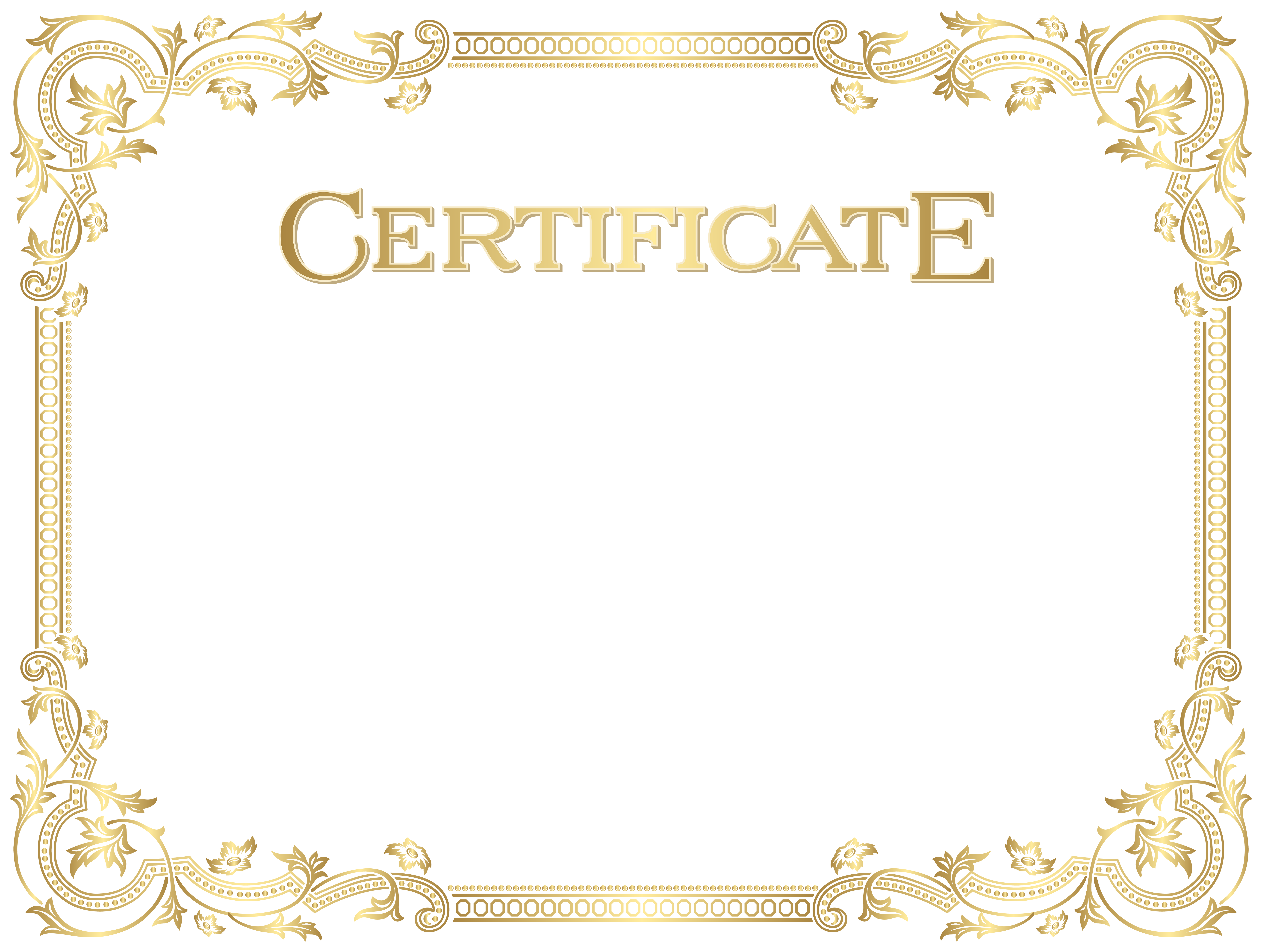 Certificate Frame Transparent PNG