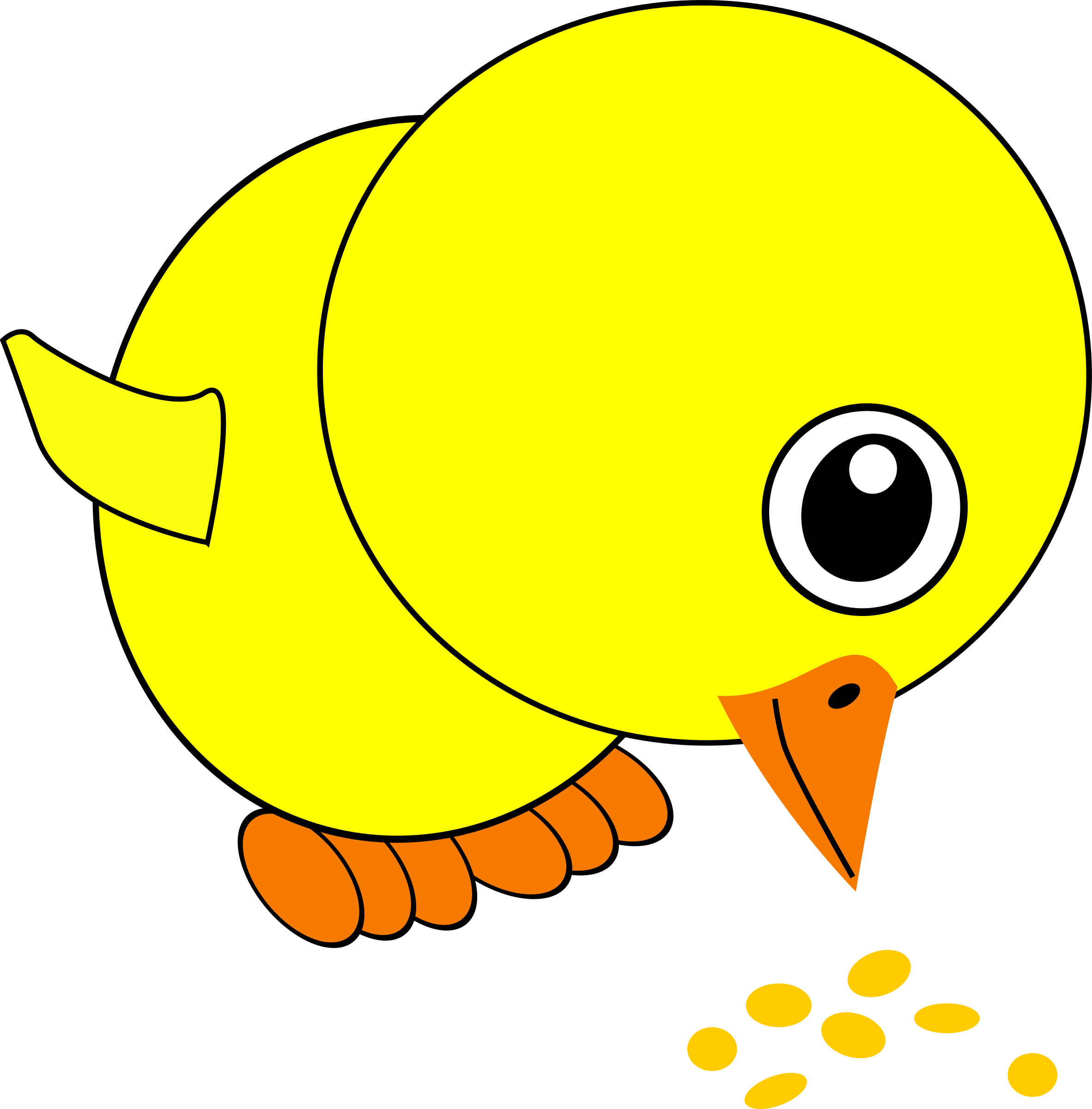 Chick Cartoon PNG Isolated HD