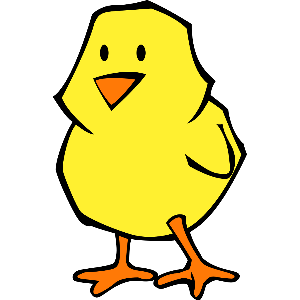 Chick Cartoon PNG Isolated Pic