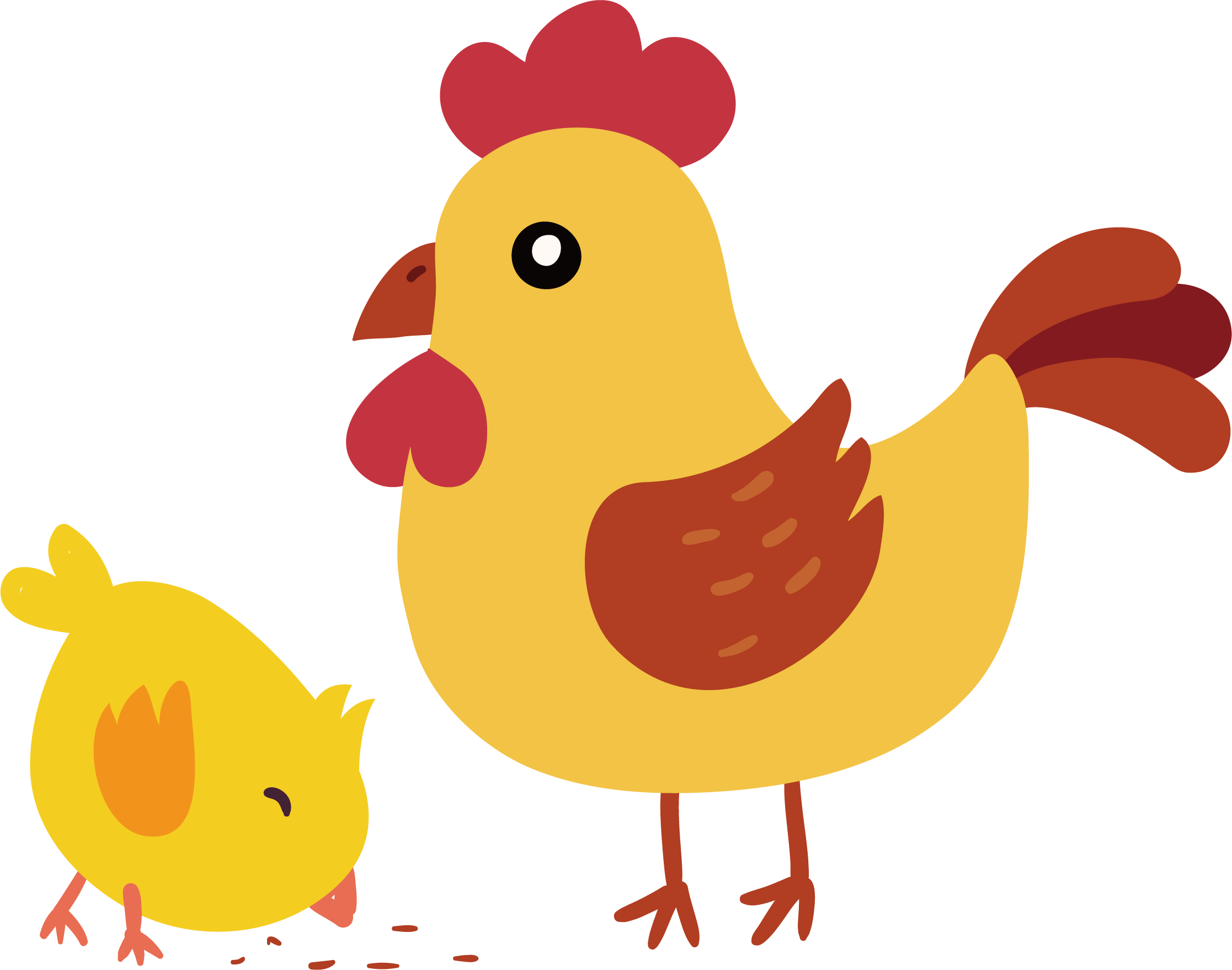 Chicken Cartoon PNG Clipart