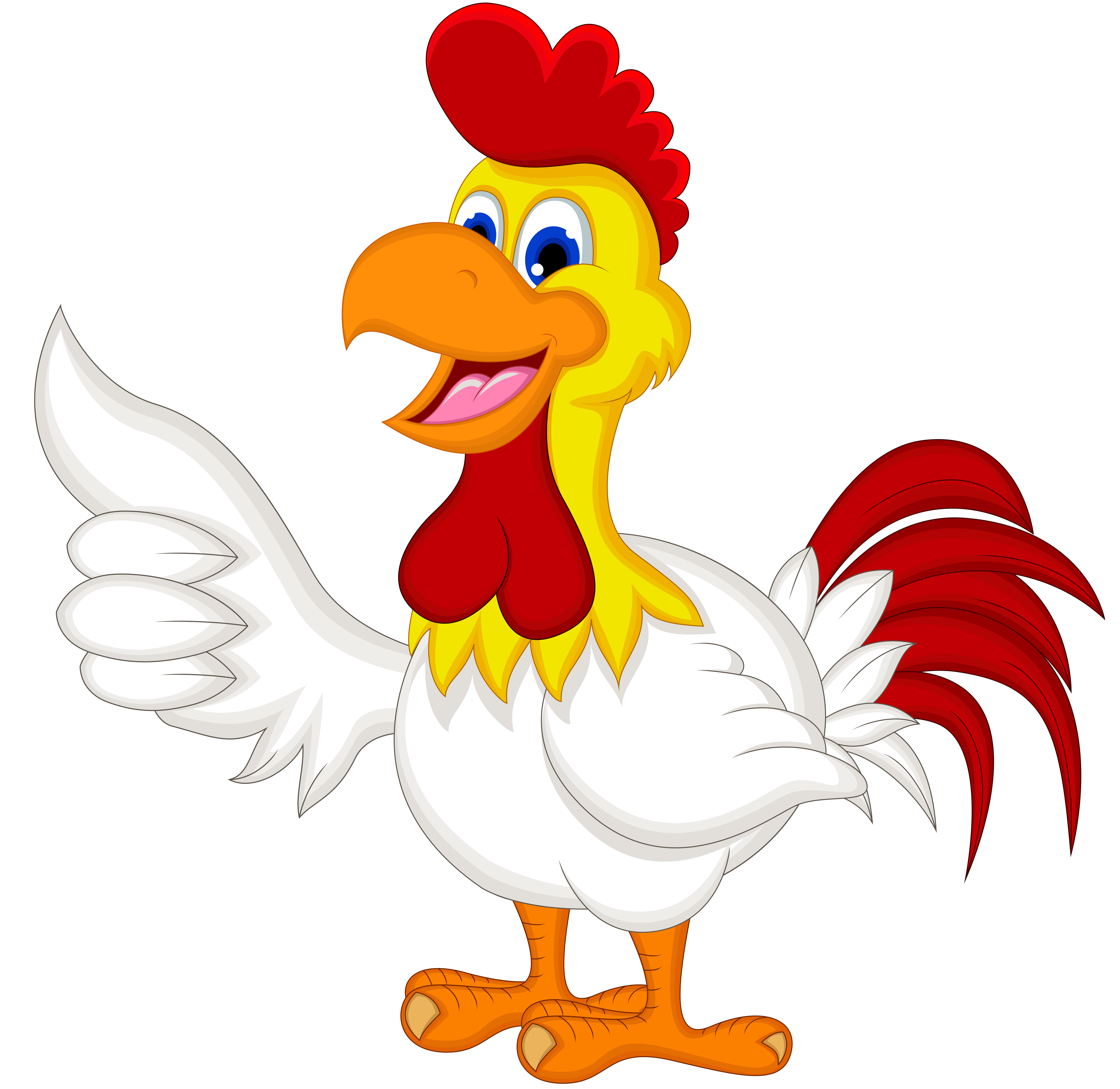 Chicken Cartoon PNG Isolated File