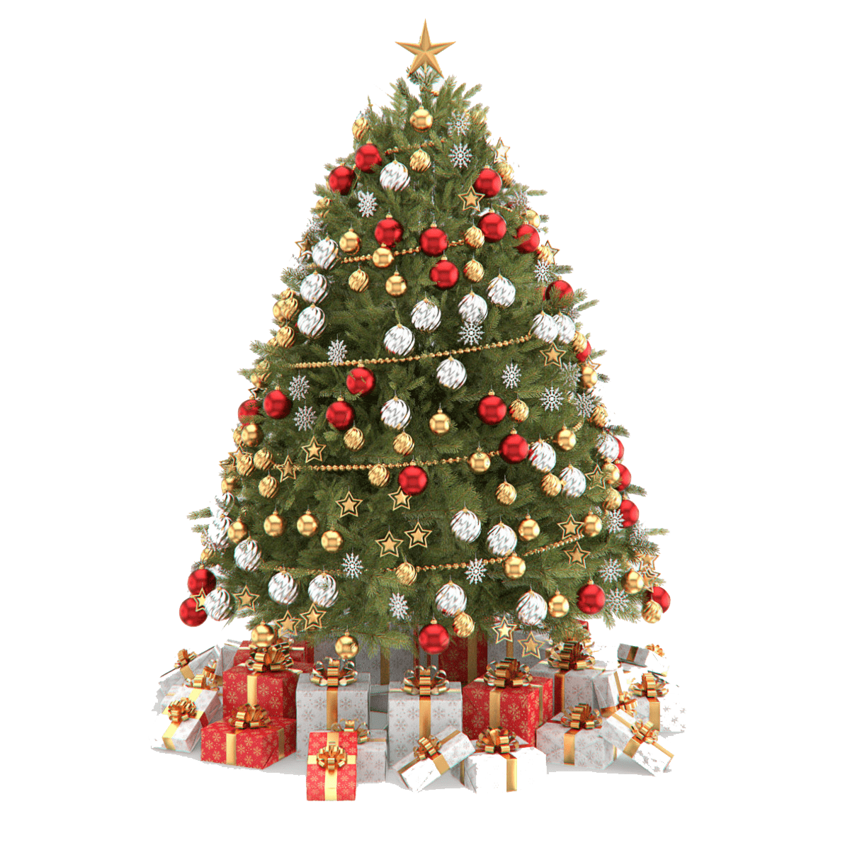 Christmas Tree Cartoon PNG File