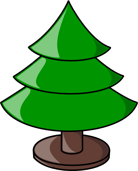 Christmas Tree Cartoon PNG Free Download