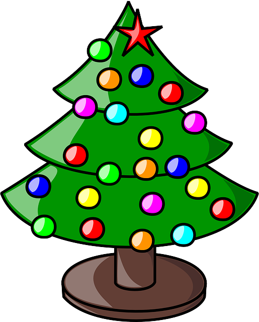 Christmas Tree Cartoon PNG HD