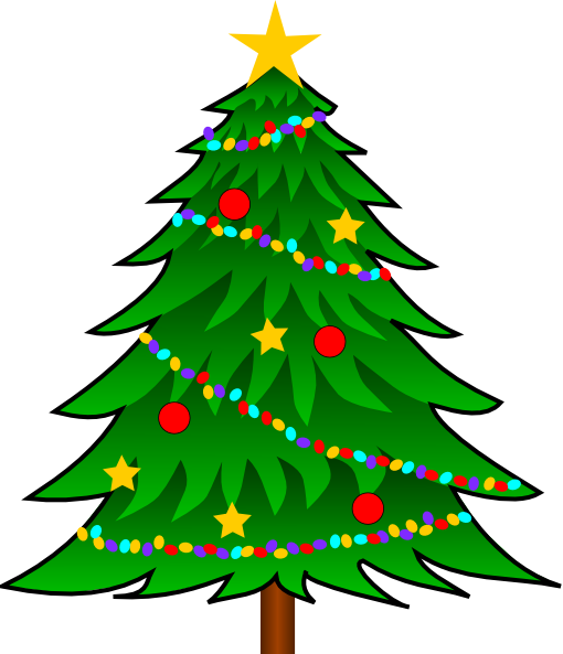 Christmas Tree Cartoon PNG Picture