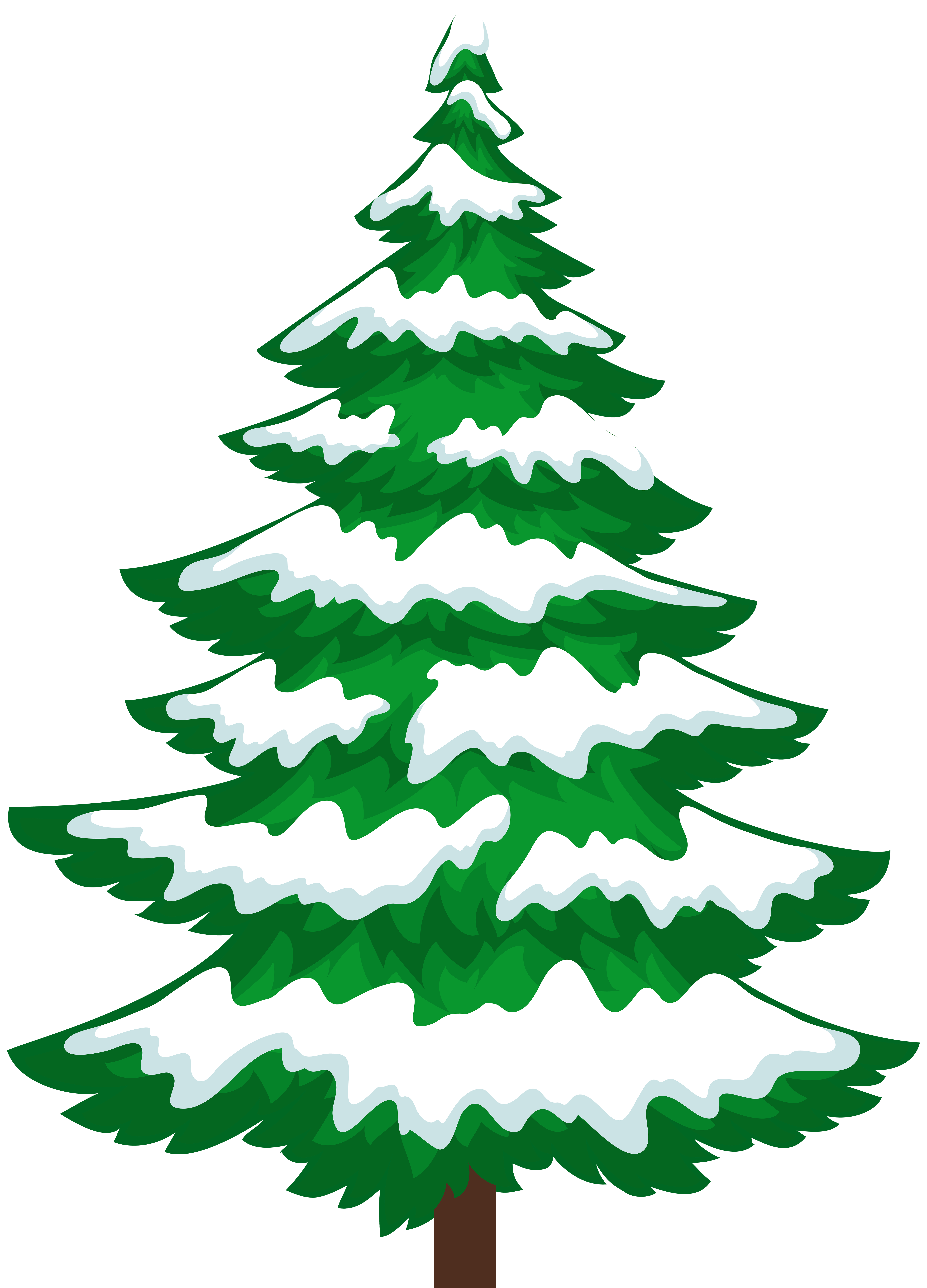 Christmas Tree Cartoon PNG Transparent