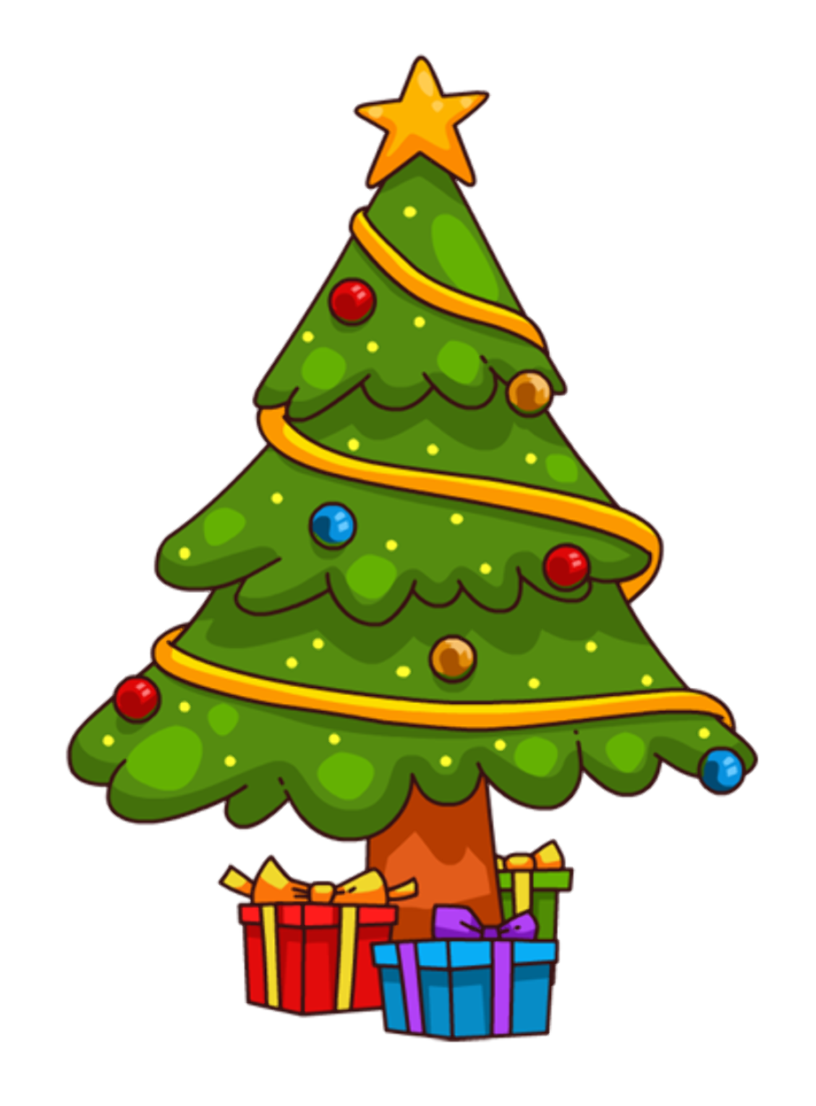 Christmas Tree Cartoon Transparent PNG