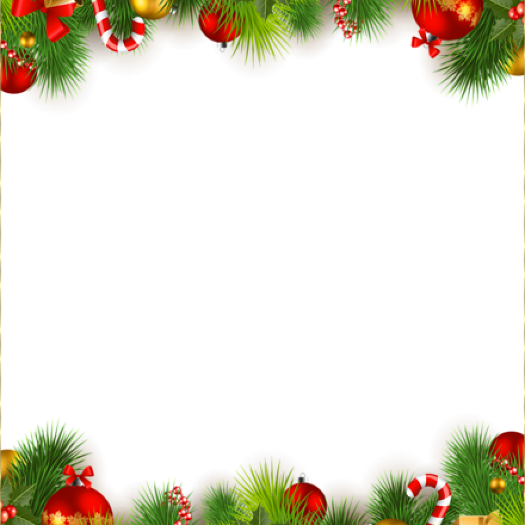 Christmas Tree Frame PNG File