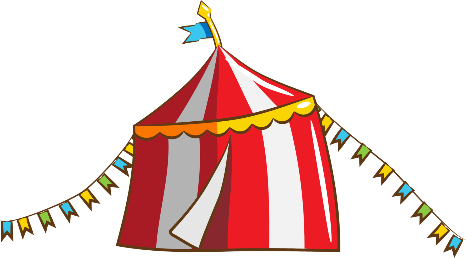 Circus Tent PNG Isolated File