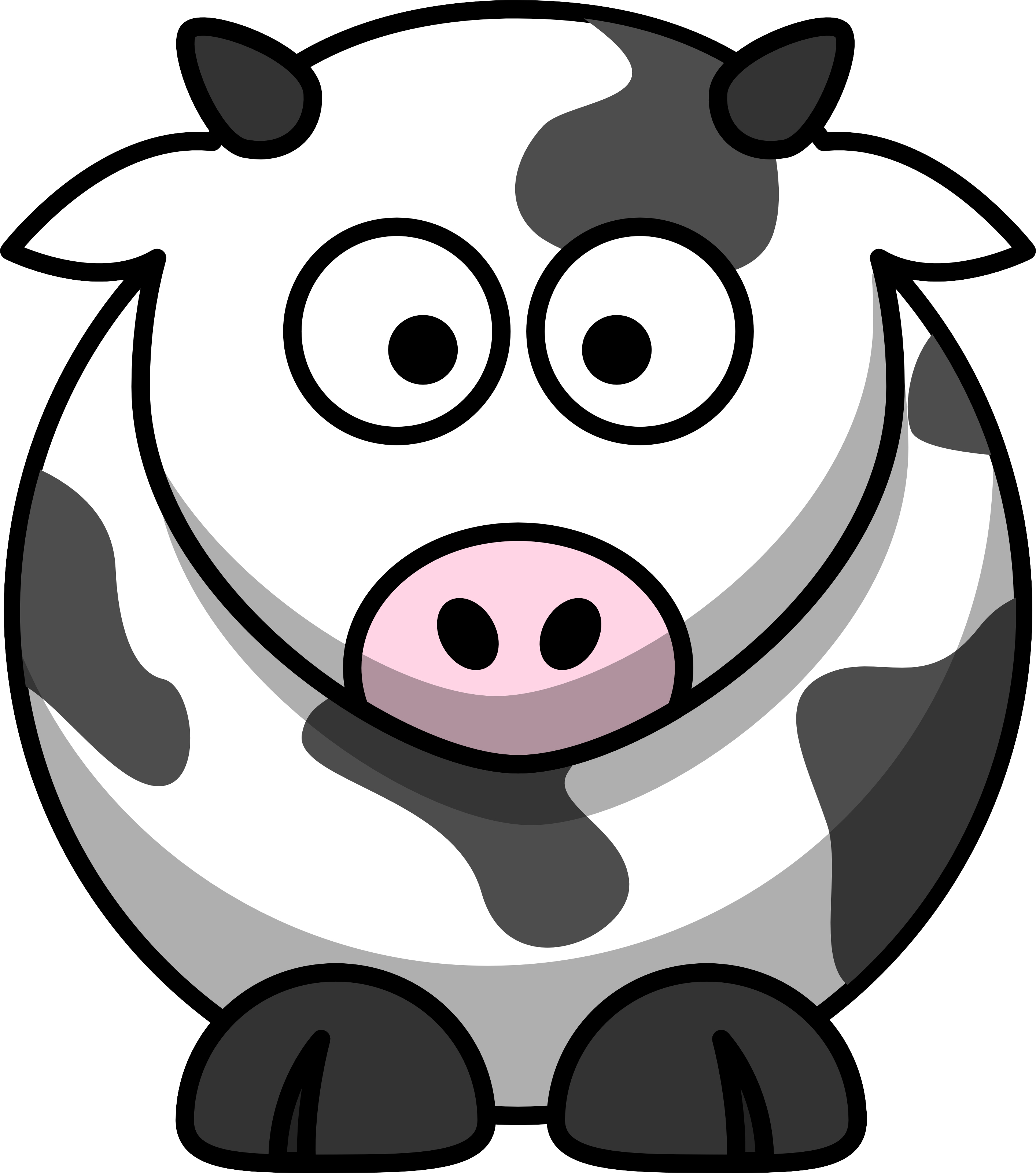 Cow Cartoon PNG Clipart
