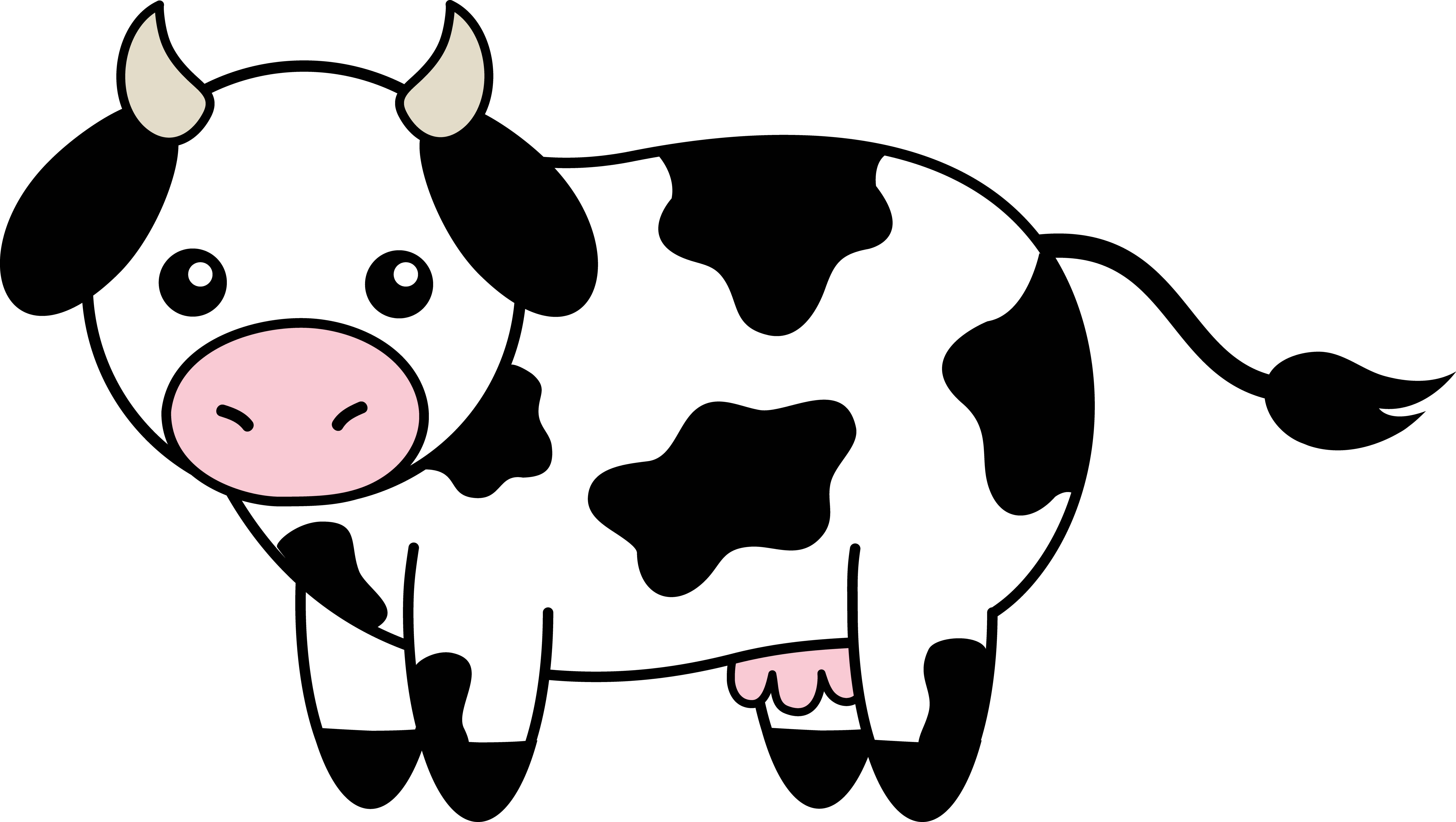 Cow Cartoon PNG Image