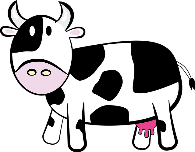 Cow Cartoon PNG Isolated Pic