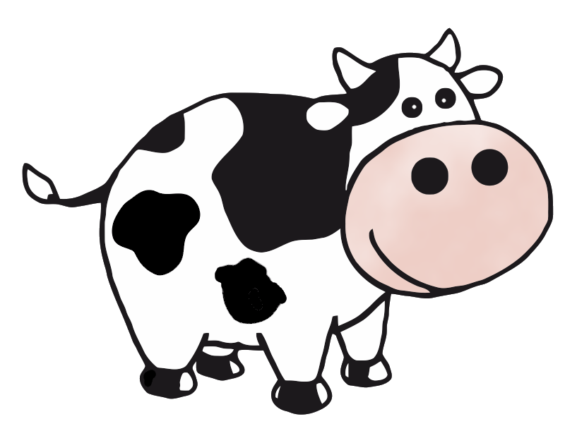 Cow Cartoon PNG Pic