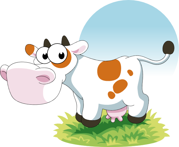 Cow Cartoon PNG Transparent