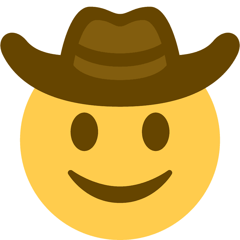 Cowboy Emoji PNG File
