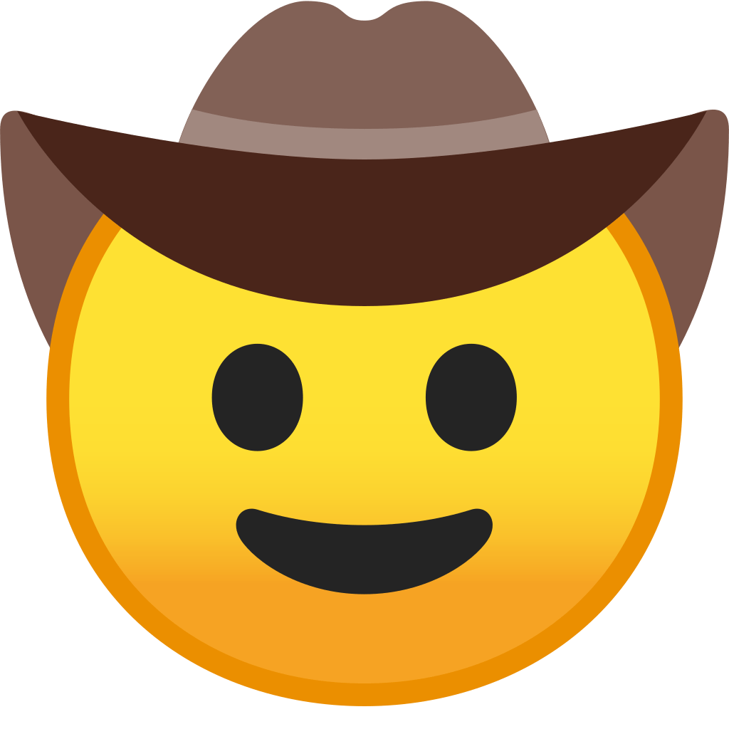 Cowboy Emoji PNG HD Isolated