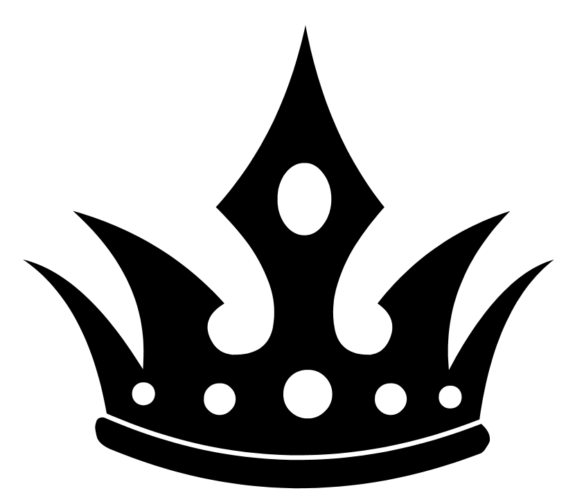 Crown Black PNG File