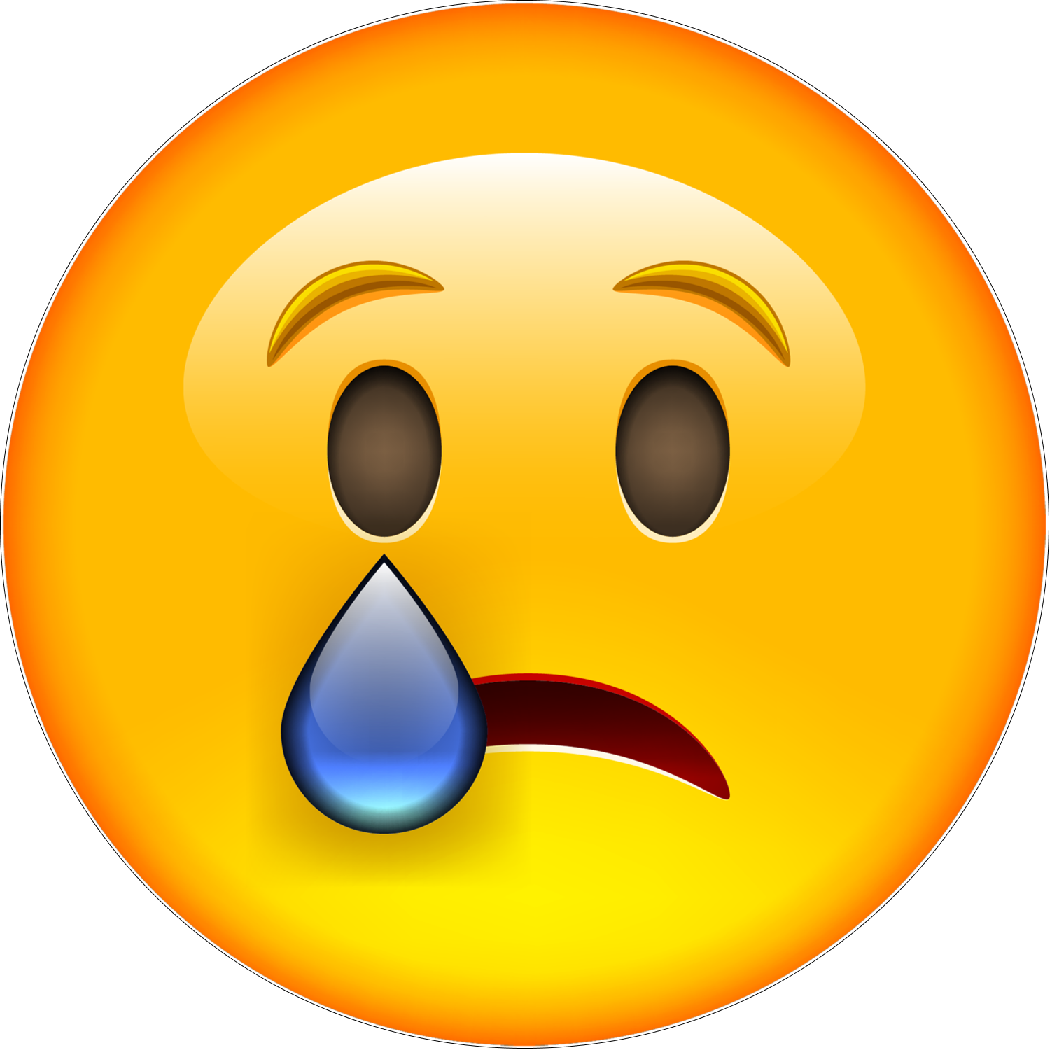 Crying Emoji Meme PNG Clipart