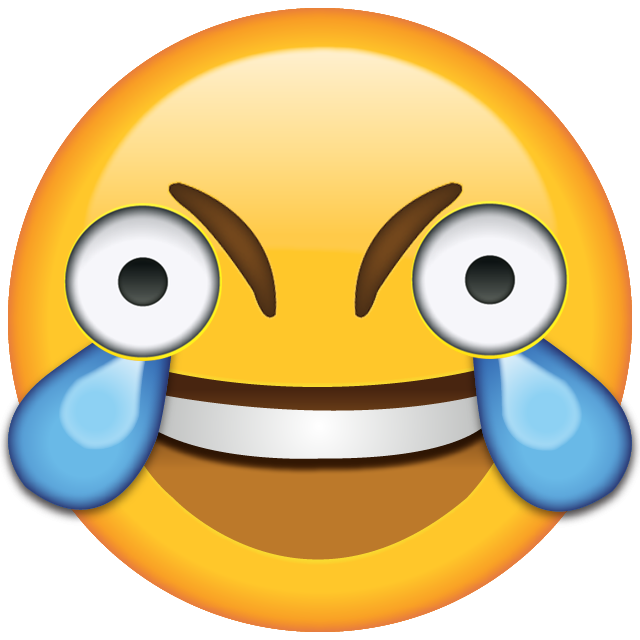 Crying Laughing Emoji PNG Clipart
