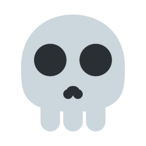 Cursed Skull Emoji PNG File