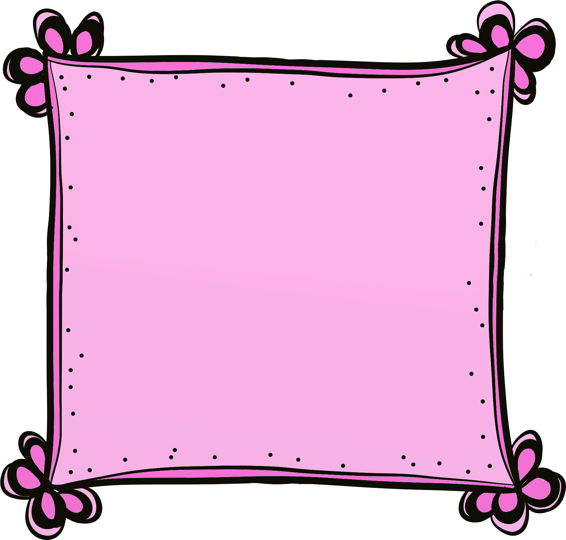 Cute Frame PNG Isolated HD