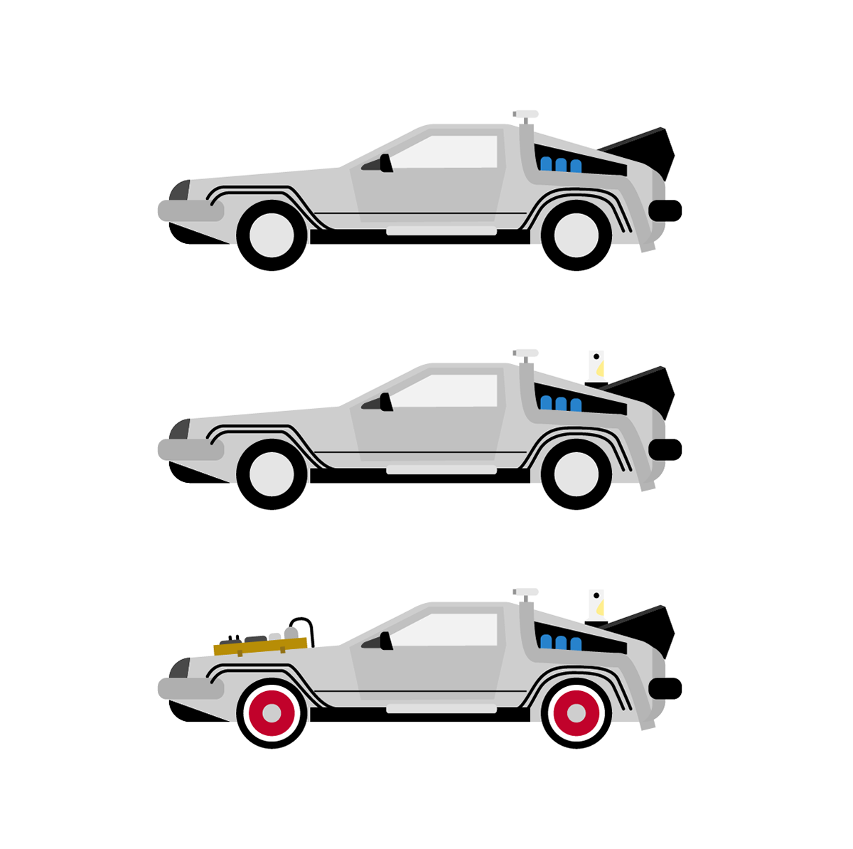 Delorean PNG Isolated HD