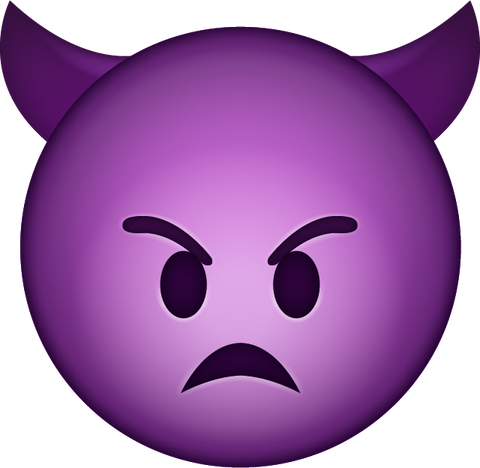 Demon Emoji PNG Clipart