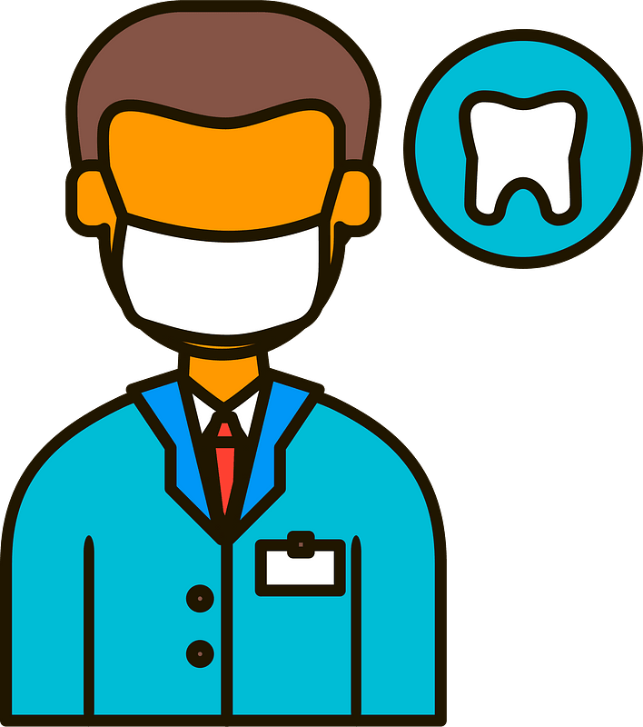 Dentist Cartoon PNG HD Isolated