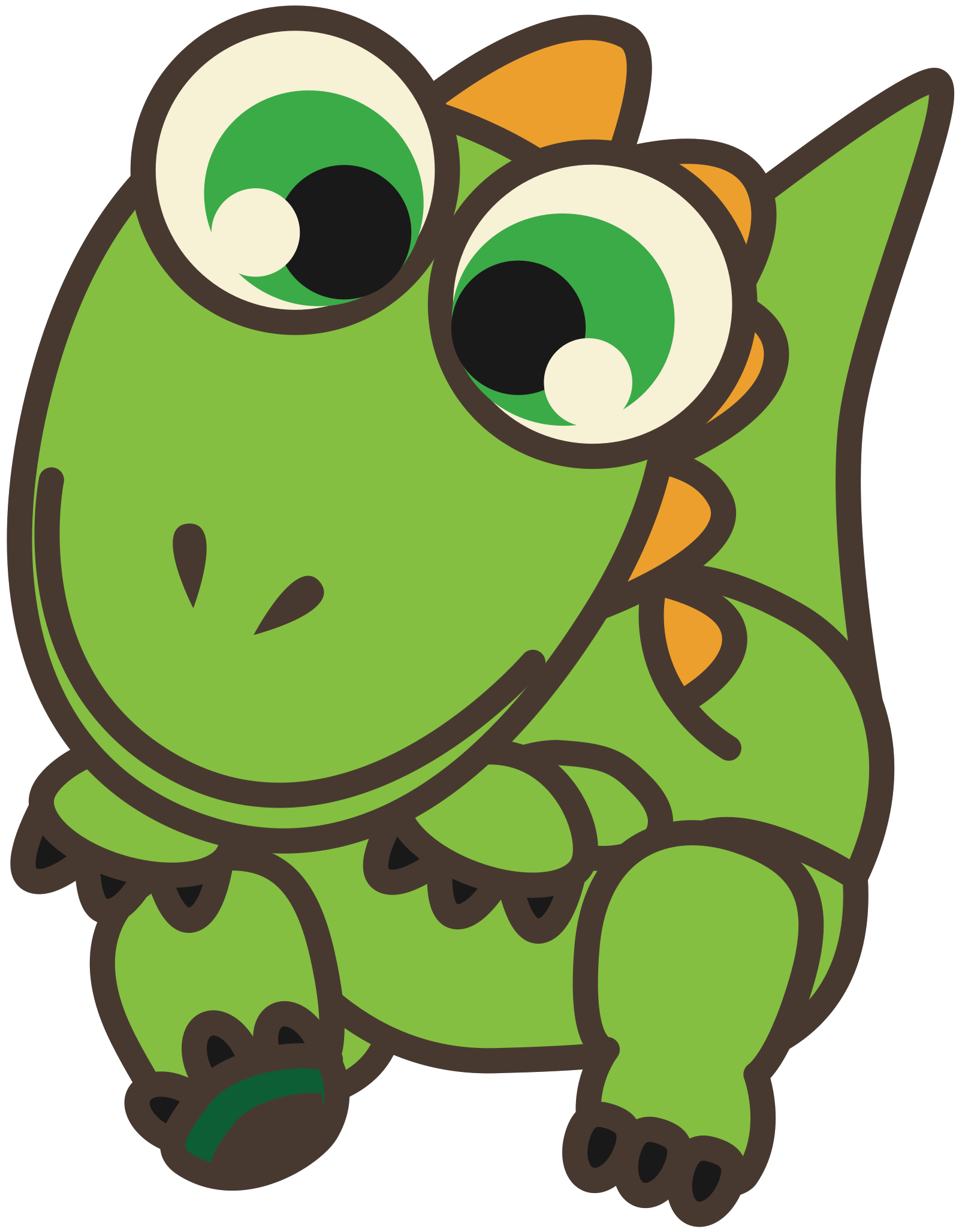 Dino Cartoon PNG Picture