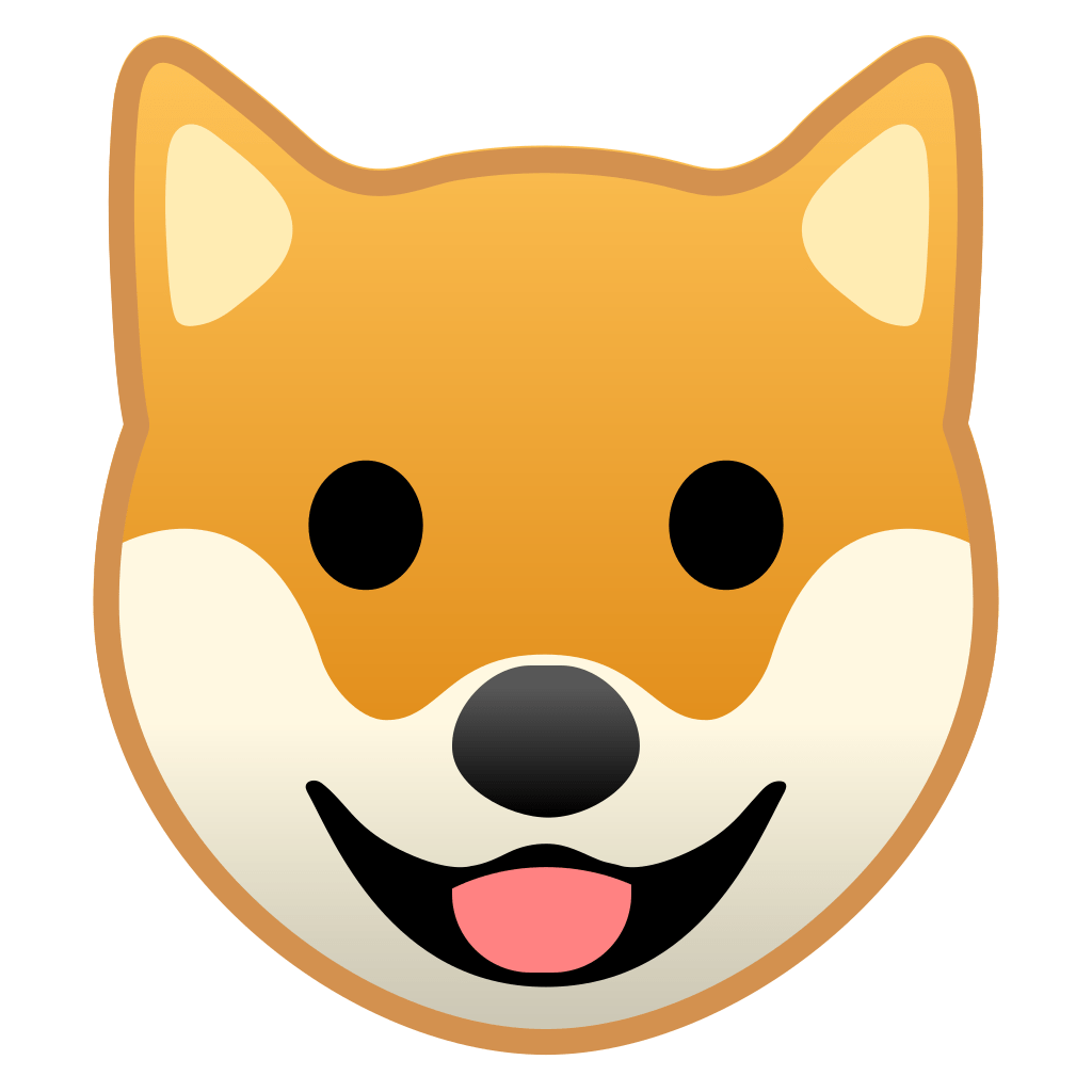 Dog Emoji PNG HD Isolated