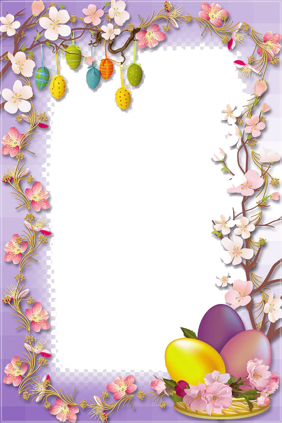 Easter Frame Download PNG Image