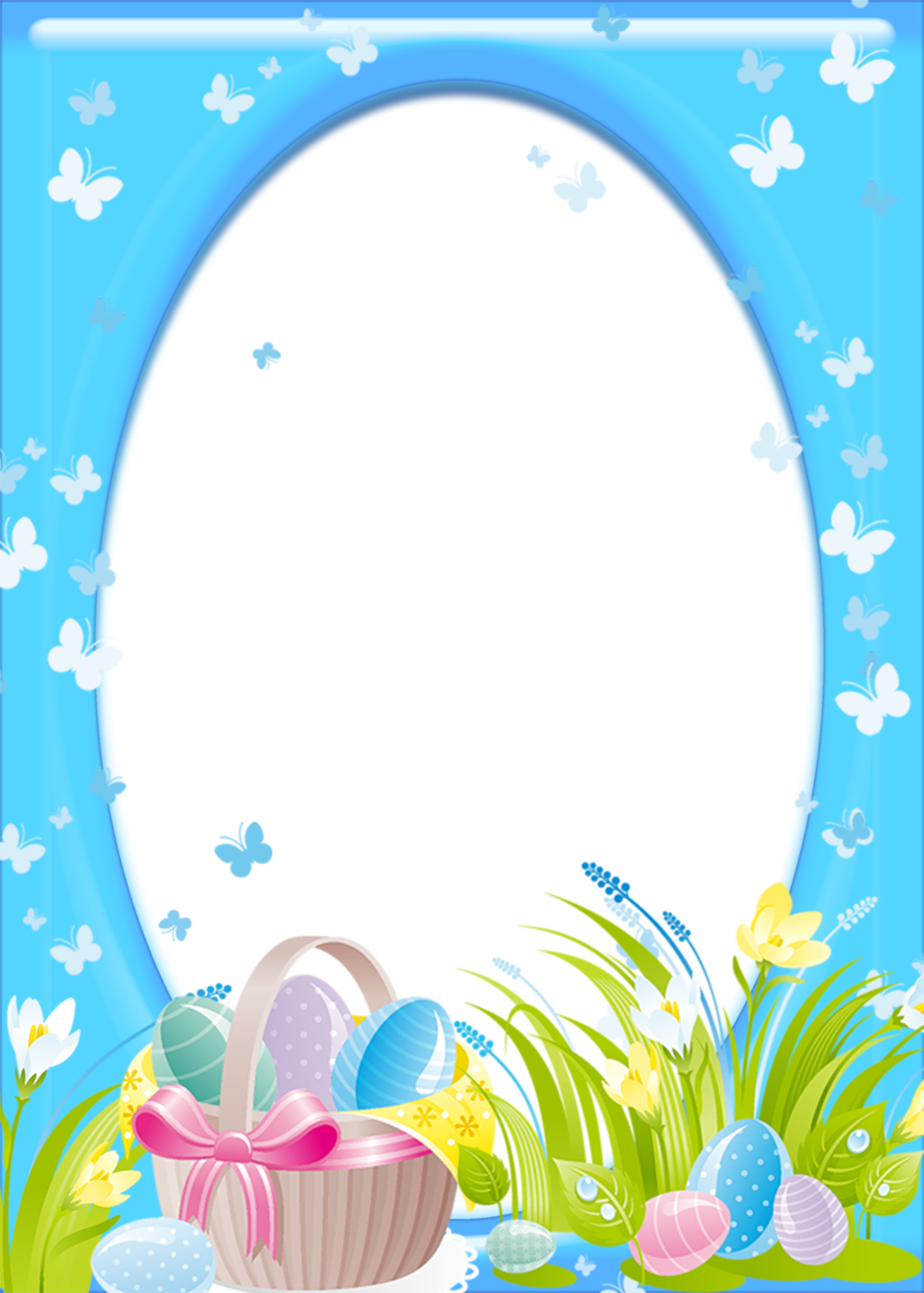 Easter Frame Transparent PNG