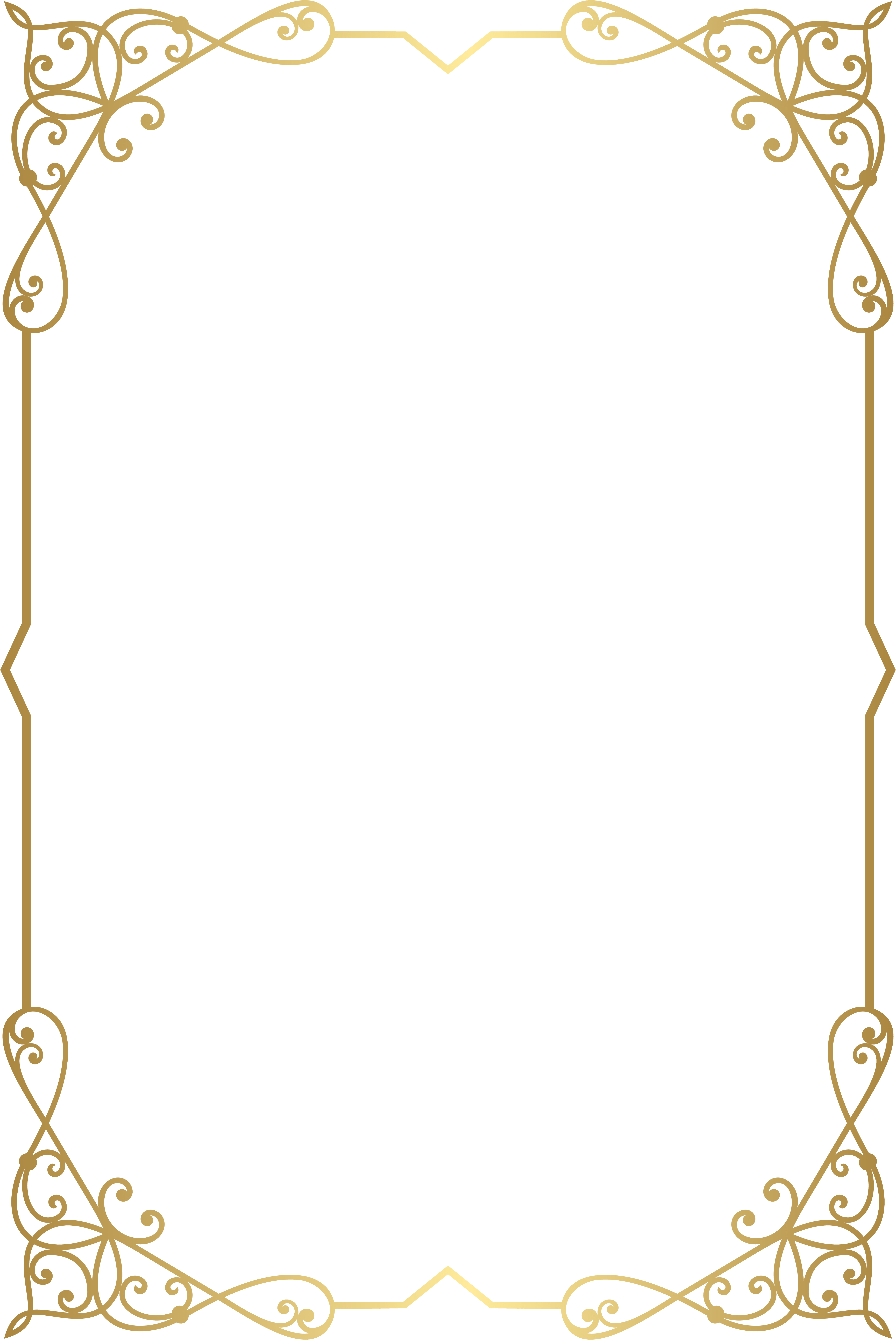 Elegant Frame PNG Isolated HD