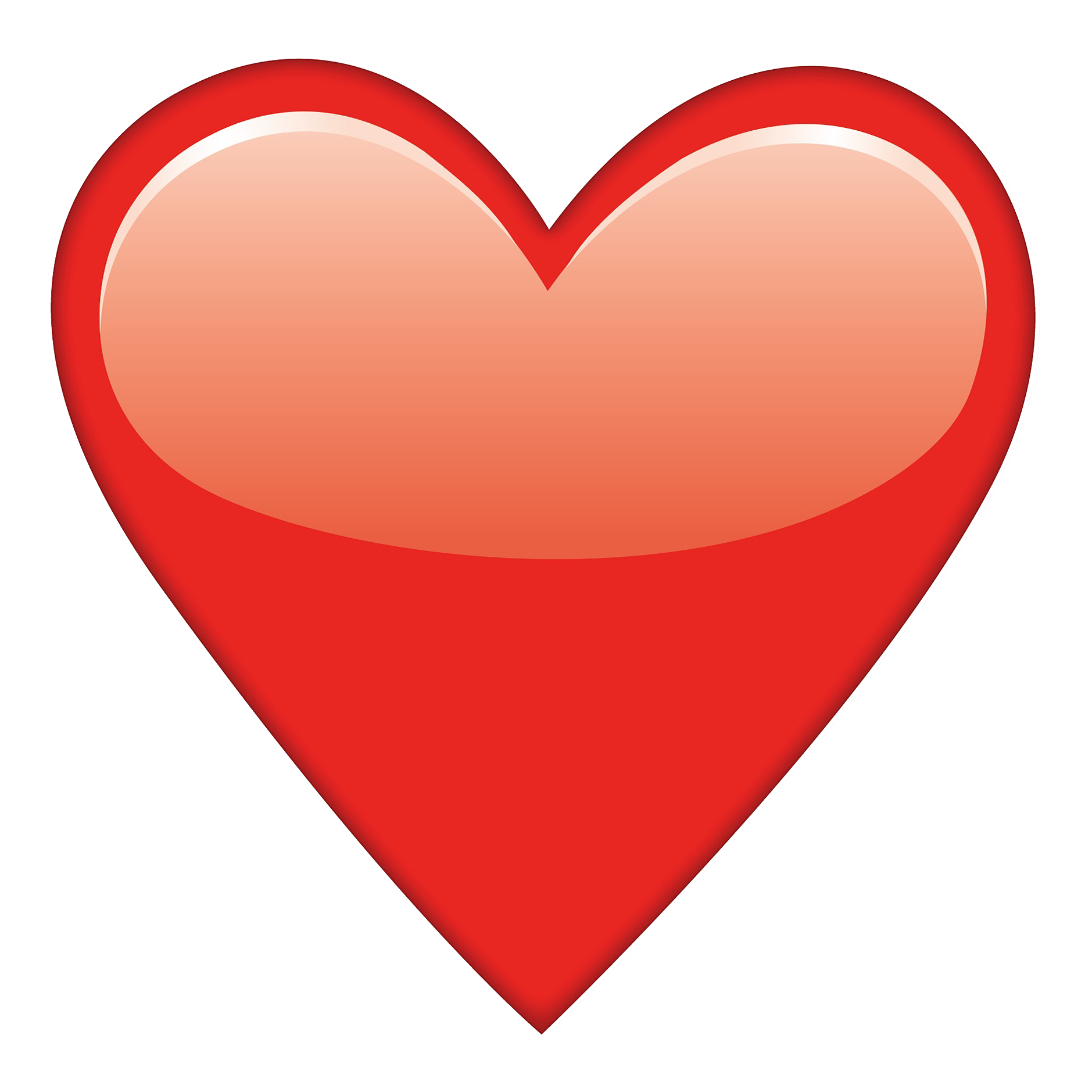 Emoji Heart PNG Isolated File