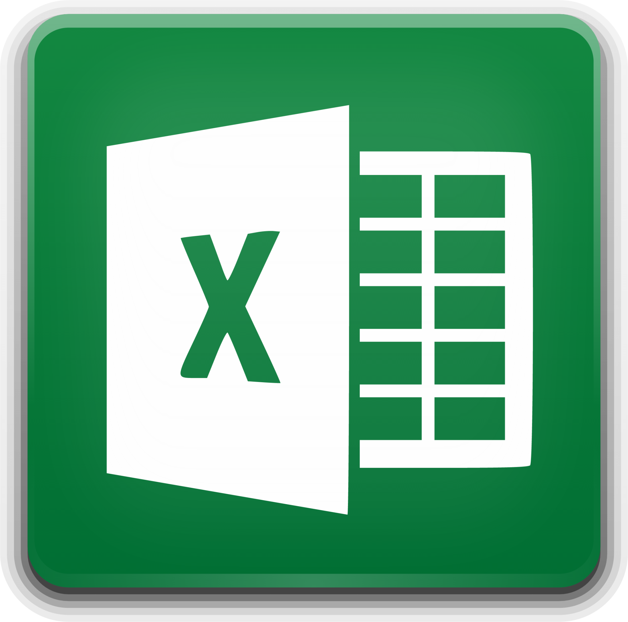 Excel PNG Isolated HD
